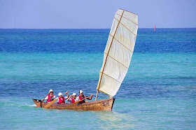 sailing sabani boat at sea