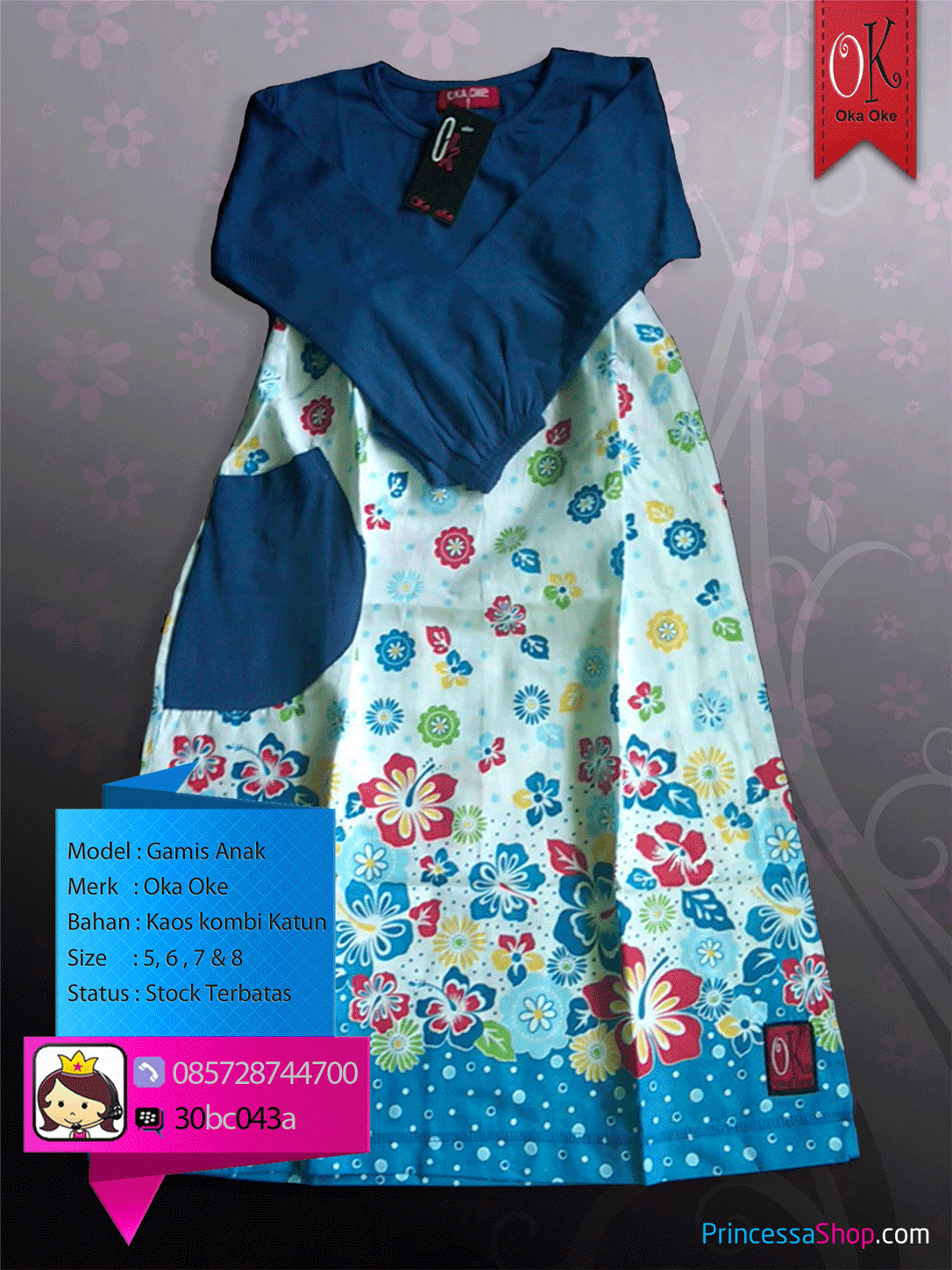  baju  muslim anak  perempuan  baju  polos warna biru related 