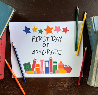 Free printable 1st day of school signs