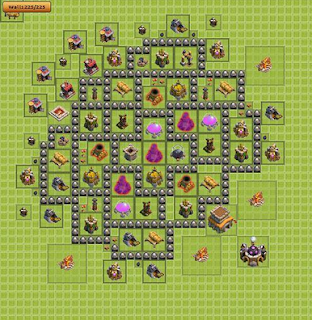 Base Game Clash Of Clans TH 8