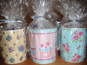 pretty mugs filled with sweets