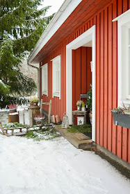 koti, talo, joulunodotus lumi talvi joulu kuusi asetelma sisääntulo