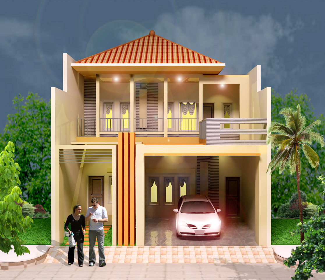 100 Desain Contoh Gambar Rumah Minimalis Lantai 2 Modern Model