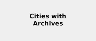 List of Cities with Archives (Scholars)