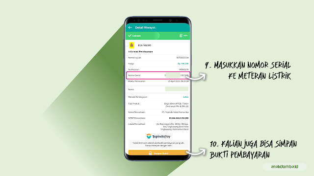 Pembayaran Tagihan Listrik Online Selesai