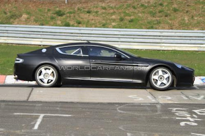 Race prepped Aston Martin Rapide Spied on Nurburgring