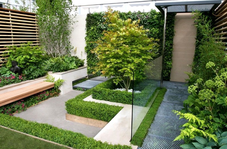 minimalist backyard garden idea