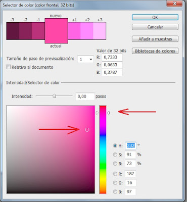 Elegir color en photoshop