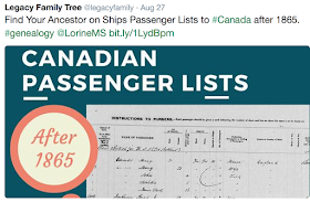 Search Alternates to Ships Passenger Lists to Canada Before 1865