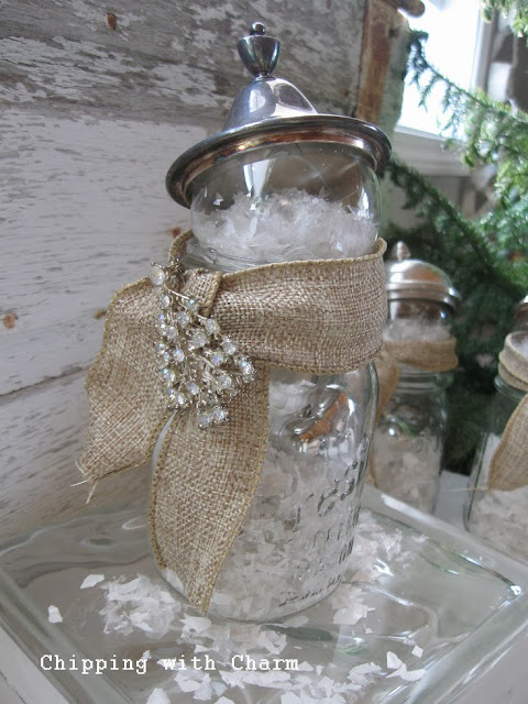 Chipping with Charm: Canning Jar Snowman...http://www.chippingwithcharm.blogspot.com/