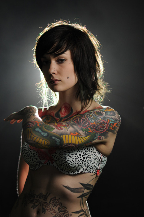 Sweet Women Sleeve Tattoos