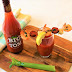 Bloody Mary with Paprika Prawn, Chorizo & Halloumi Kebab Garnish
