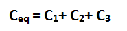 Parallel Combination formula of Capacitor