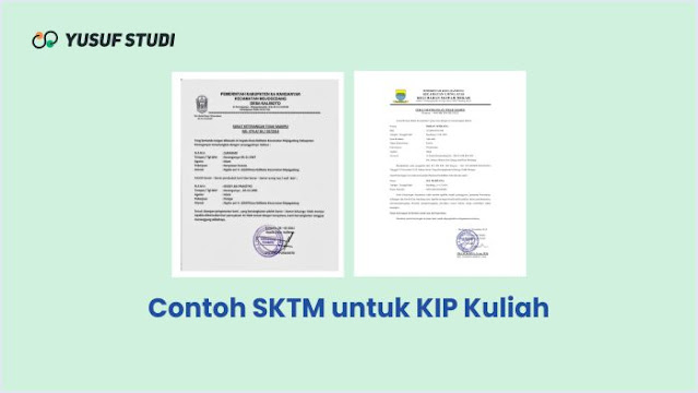 contoh sktm untuk kip kuliah