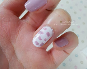 Purple Pastel Leopard Print Nail Art