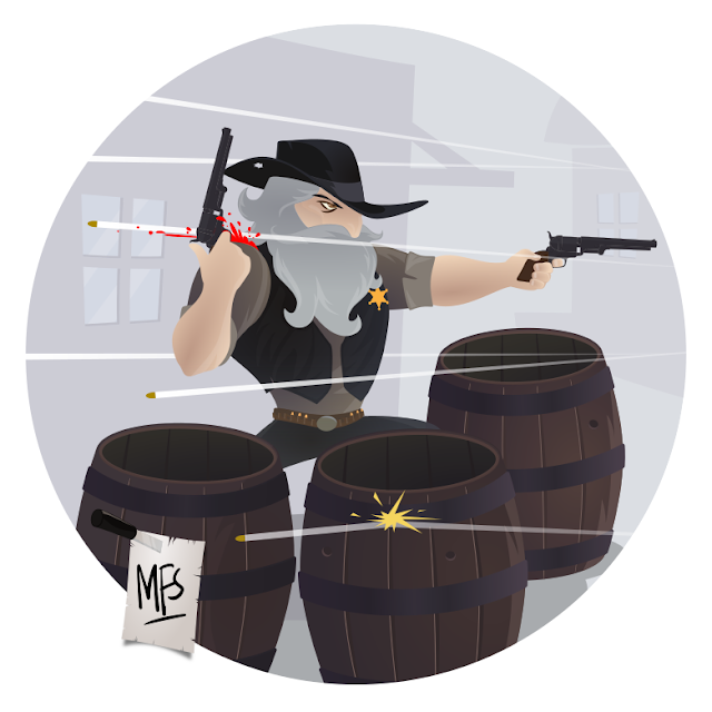 inkscape vector illustration - the sheriff