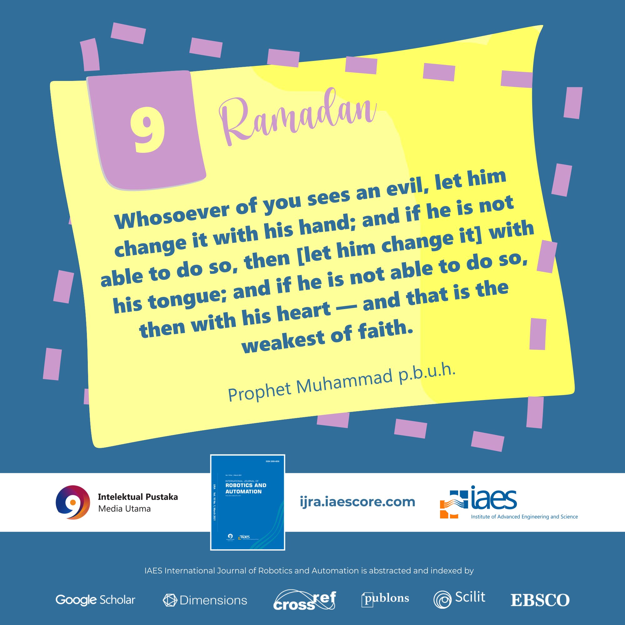 #IJRAmadan Day 9