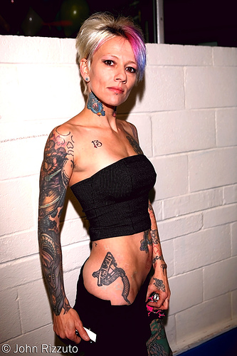 sexy girl body full of tattoos