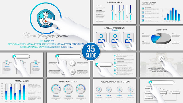 Contoh Template PowerPoint Sidang