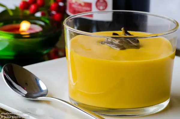 Menú de Navidad 2013. Crema de calabaza con boletus