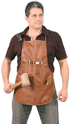 eight pocket leather work apron