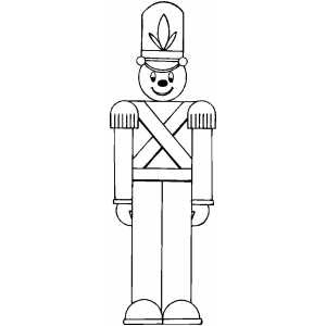 toy soldier coloring page