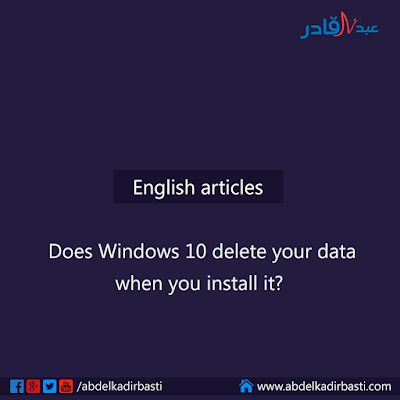 Does Windows 10 delete your data when you install it