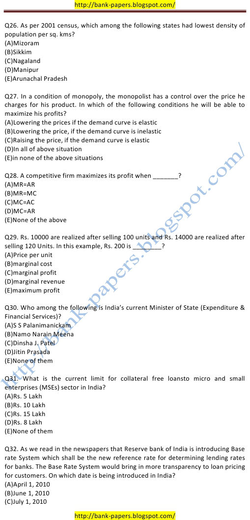 Canara Bank Questions