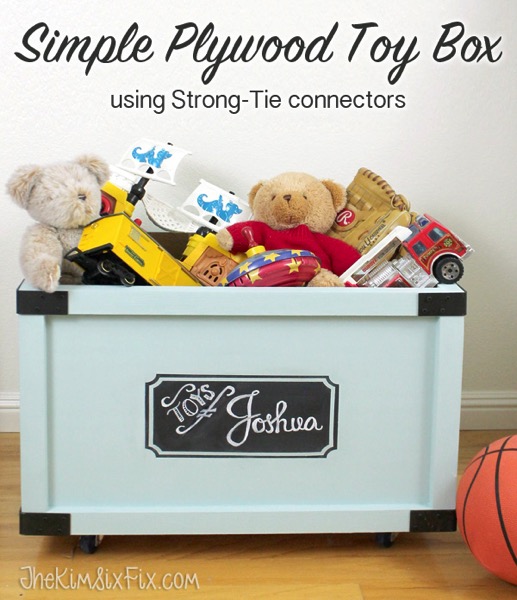 Simple plywood toy box to build