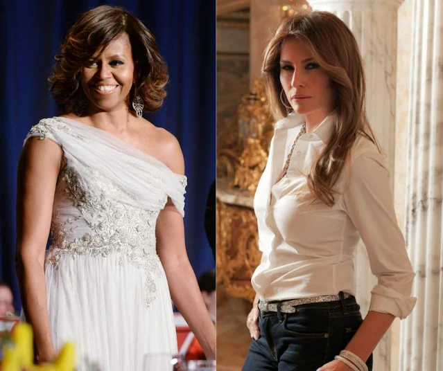 Michelle Obama and Melania Trump, the seven differences