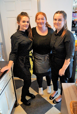 Staff at the College Yard Cafe in Brigg town centre - February 2019