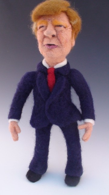 Needle Felted Donald Trump