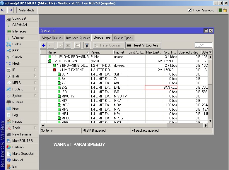 Cara Melihat Pc Yang Menguras Bandwidth Dengan Mikrotik