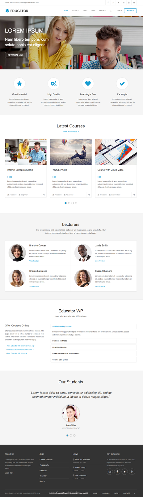 Premium Learning Management System Theme 