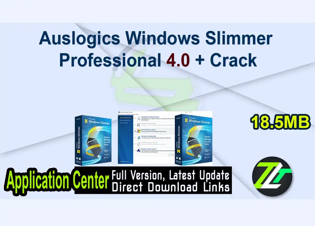 Auslogics Windows Slimmer Professional 4.0 + Crack