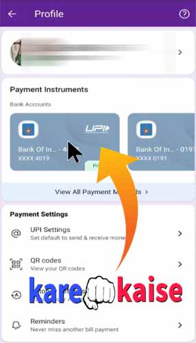 select-phonepe-added-bank-account