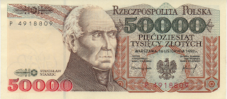 50,000 Zlotych 16-11-1993 P# 159