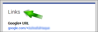 Connect Links on Google plus