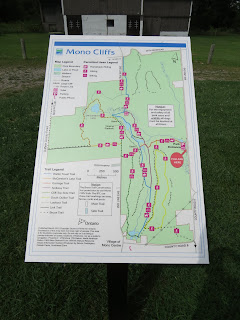 Mono Cliffs Provincial Park map.