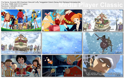 Download Film One Piece Episode 586 (Keadaan Darurat! Luffy Tenggelam Dalam Danau Es!) Bahasa Indonesia