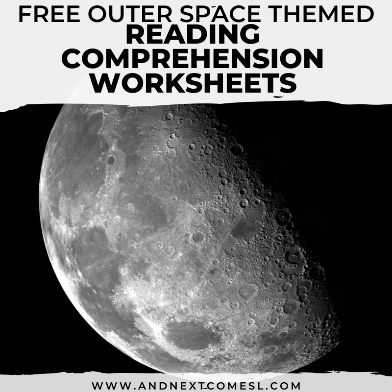 free outer space reading comprehension worksheets and next comes l hyperlexia resources