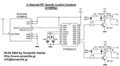 RF Remote Control 2 Channel schematic