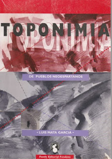 Luis Mata García - Toponímia de Pueblos Neoespartanos