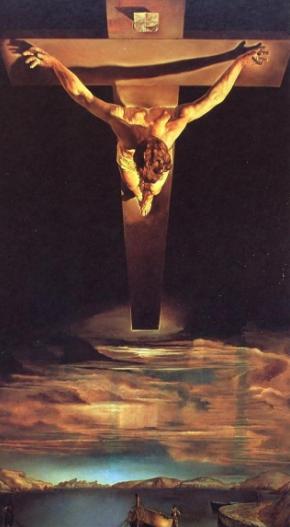 Foto de pintura El Cristo de San Juan de la Cruz de Salvador Dalí