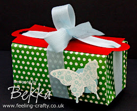 Cute little Butterfly Box by Stampin' Up! Demonstrator Bekka Prideaux www.feeling-crafty.co.uk