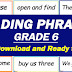READING PHRASES for GRADE 6 (Free Download)
