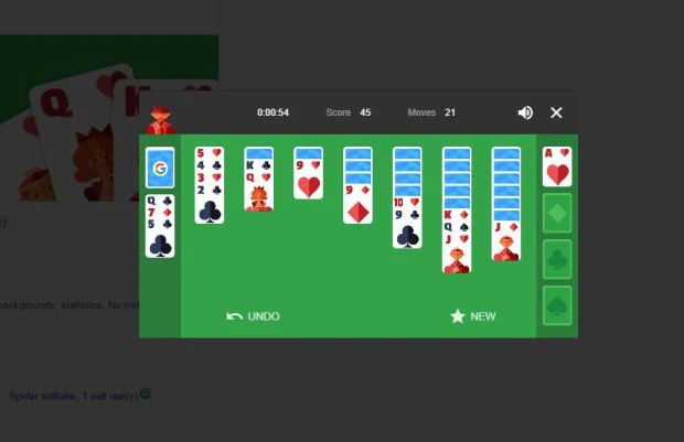 Google Search Engine Solitaire 