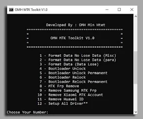 قم بتنزيل آخر تحديث لـ OMH MTK Toolkit V1.0