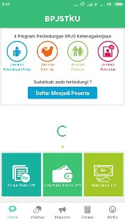 Tampilan Aplikasi BPJSTKU