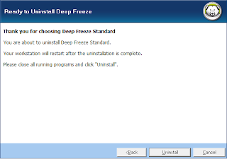 uninstall deep freeze 7